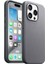 Apple iPhone 15 Pro Uyumlu Zore Magsafe Şarj Özellikli Mikro Fiber Optimal KAPAK-GRI-8680436728499-TA94464 1