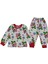 Erkek 1/4 Yaş Justice League Karakter Baskılı Pijama Takımı 1