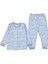 Unısex 4/6 Yaş Bulut Baskılı Çıtçıtlı Pijama Takım 1