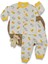 Unisex 1/3 Yaş Raporlu Bebe Yaka Ördek Çıtçıtlı Pijama 1