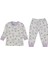 Kız 6/18 Ay Tavşan Baskılı Pijama Takım 1