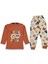 Erkek 3/6 Yaş Nakışlı Panda Pijama Takım 1
