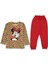 Kız 3/6 Yaş Leopar Mouse Pijama Takım 1