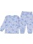 Unısex 1/3 Yaş Good Night Baskılı Pijama Takım 1
