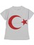 Unisex 10/14 Yaş Ay Yıldız Baskılı Tişört 1
