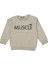 Erkek 1/4 Yaş Muscle Nakışlı Jakarlı Sweat 1
