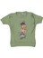 Kız 5/8 Yaş Taşlı Zürafa Baskılı Tişört 1