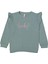 Kız 9/12 Yaş Fırfırlı Lucky Nakışlı Waffle Sweat 1