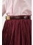 Kraşlı Vual Etek Bordo 8