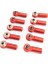 Metal M3 Bağlantı Parçası Alüminyum Top Kafa Eklenti Çubuğu Rc Araba Robot 10 Adet Metal M2.5 Bağlantı Rot Ucu Rotil A959 12428 144001 C24 Mn D90 MN99S Rc Araba Parçaları, Kırmızı 3