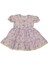 Kız 2/5 Yaş Çiçek Baskılı Dantelli Elbise 1