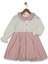 Kız 4/8 Yaş Ön Fırfırlı Yakalı Kazayağı Elbise 1