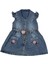 Kız 2/5 Yaş Ön Cepler Çiçekli Elbise 1