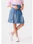 Kız 10/15 Yaş Körük Cepli Şort Etek 1