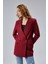 Kadın Regular Dokuma Astarlı Taş Detaylı Blazer Ceket 4