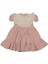 Kız 2/5 Yaş Dantel Yakalı Keten Elbise 1