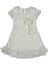 Kız 1/3 Yaş Şeritli Çiçek Aksesurarlı Elbise 1