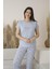 Kadın Yazlık Desenli Kısa Kollu Viskon Pijama Takımı 5
