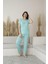 Kadın Yazlık Puantiyeli Kısa Kollu Viskon Pijama Takımı 1