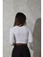 Beyaz Basic Transparan Bluz 4