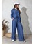 Lacivert Tencel Denim Gömlek Pantolon Takım 00528 3