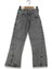 Kız 3/7 Yaş Cotton Jeans Blck Rock Yuksek Bel Paça Yırtm Pantalon 1