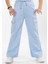 Kız 13/16 Yaş Modal Kargo Cepli Palazo Pantalon 1