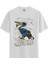 Graffiti Bird - Pamuklu Erkek Beyaz Tişört - Premium Quality 1