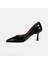 Eliya Siyah Kadın Kroko Baskılı Deri Stiletto 3