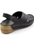 Siyah Leather Kadın Sandalet K05331031103 3