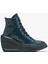 Chuck 70 De Luxe Wedge Kadın Lacivert Deri Platform Sneaker 3