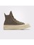 Chuck 70 De Luxe Squared Unisex Haki Deri Platform Sneaker 1