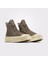 Chuck 70 De Luxe Squared Unisex Haki Deri Platform Sneaker 2