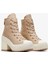 Chuck 70 De Luxe Heel Unisex Krem Deri Platform Sneaker 2