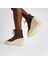 Chuck 70 De Luxe Heel Unisex Kahverengi Deri Platform Sneaker 4