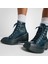 Chuck 70 De Luxe Wedge Kadın Lacivert Deri Platform Sneaker 2