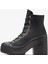 Chuck 70 De Luxe Heel Unisex Siyah Deri Platform Sneaker 5