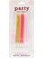 Retro Pembe Tonları Karışık Renk Mum Pasta Mumları 6lı Paket 2