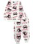 Kız Çocuk Pamuklu Mevsimlik Beyaz Kuromi Desen Uzun Kollu Pijama Takımı 1