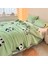 1 Parça Panda Battaniye Yumuşak Rahat Kadife Battaniye 150*200CM Yeşil (Yurt Dışından) 5