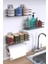 Mutfak Rafı Yapışkanlı Baharatlık 3 Lü Set Organizer Düzenleyici 2