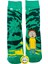 Al Bi 90'lık Rıck & Morty Çizgi Film Temalı 2 Çift Pamuklu Çorap 5