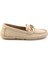 Bej Leather Kadın Loafer Ayakkabı K01028130303 1