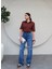 Yırtık Detaylı Geniş Paça Jean 4