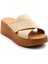 Bej Leather Kadın Terlik K04331126303 2