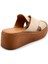 Bej Leather Kadın Terlik K04331126303 3