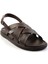 Kahve Leather Erkek Sandalet E05863955543 2