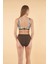 Dijital Desenli Toparlayıcı Luplu Bikini Takımı - Kahverengi 2