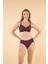 Toparlayıcı Balenli Bikini Takımı - Mürdüm 1