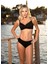Toparlayıcı Balenli Bikini Takımı - Siyah 2